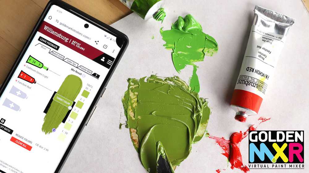 GOLDEN Enhances Its Virtual Paint MXR,  Now Featuring Williamsburg Oil Colors Mixing Capabilities